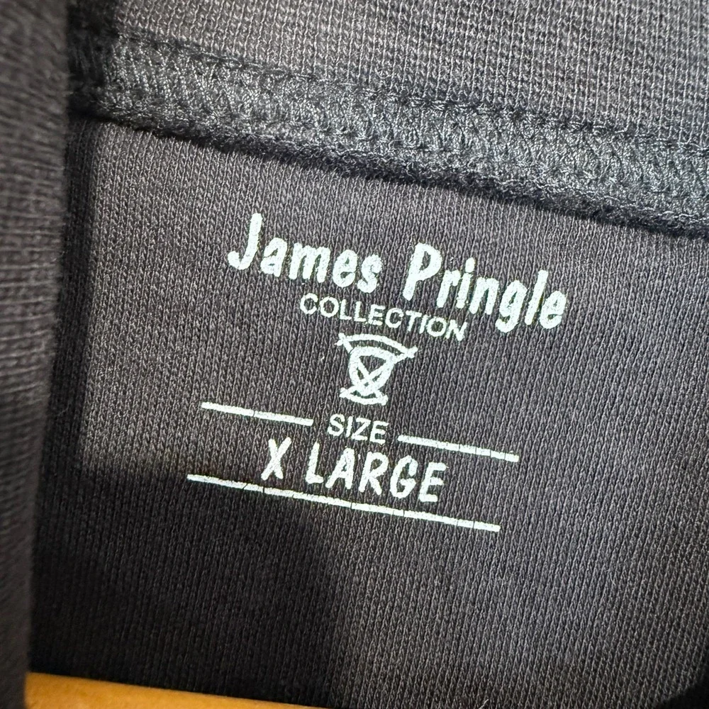 James Pringle Turtleneck Long Sleeve Shirt‎ Mens XL Extra Large Black Knit NEW